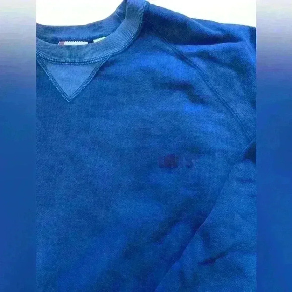 Vintage Levi's Pullover Crewneck Sweatshirt Mens Size Large Classic Blue - Picture 4 of 11